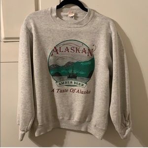 Alaskan brewing vintage crew neck